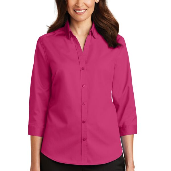 Women's 3/4 Sleeve SuperPro Twill Shirt Thumbnail
