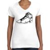 Women's Fine Jersey V-Neck Tee Thumbnail