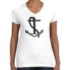 Women's Fine Jersey V-Neck Tee Thumbnail